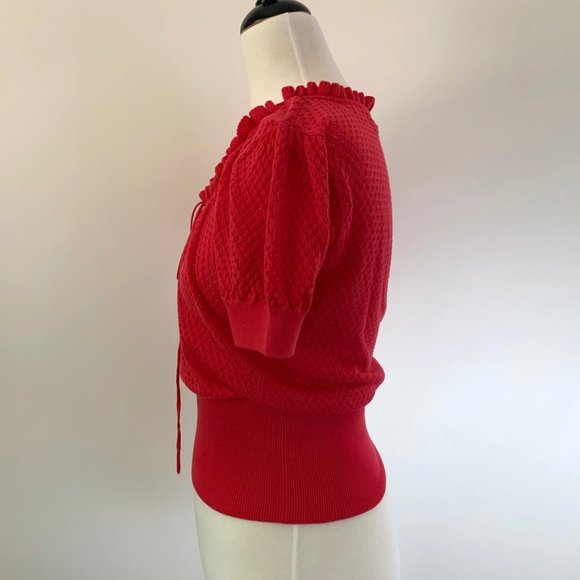 Cotton by Autumn Cashmere Pointelle Knit Sweater - Picture 3 of 7